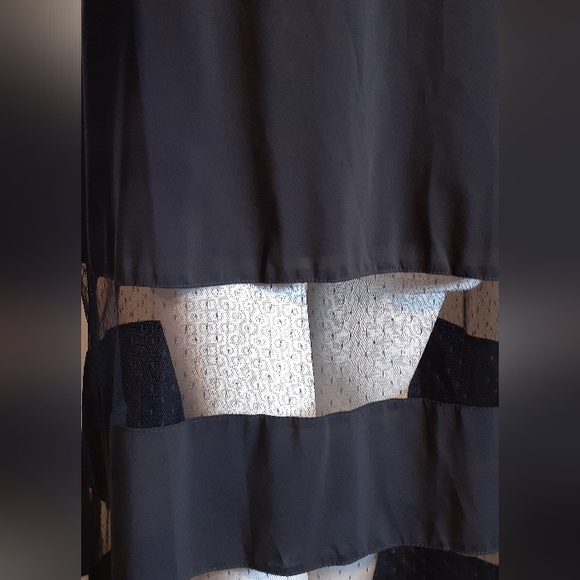 Unique Dress With Mesh Bands - Picture 2 of 6